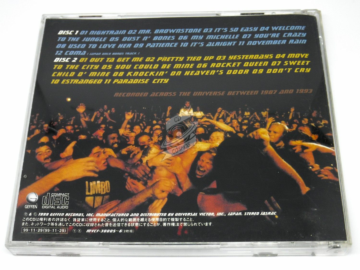 Guns N Roses CD Lot of 3 Appetite for Destruction Live Era '87-'93 Greatest  Hits